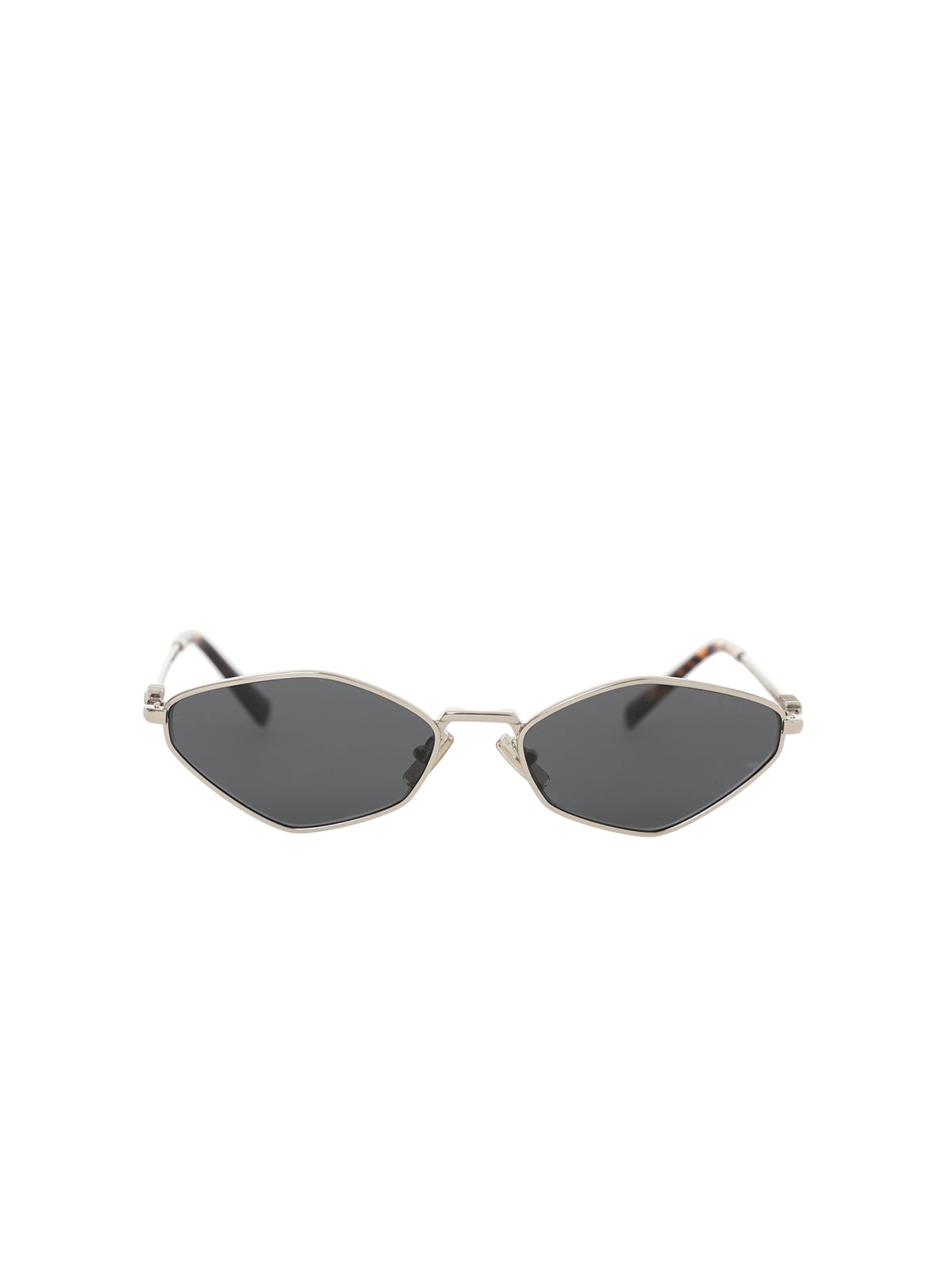 MU 54ZS Irregular Pale Gold Sunglasses Gray Lens-Miu Miu
