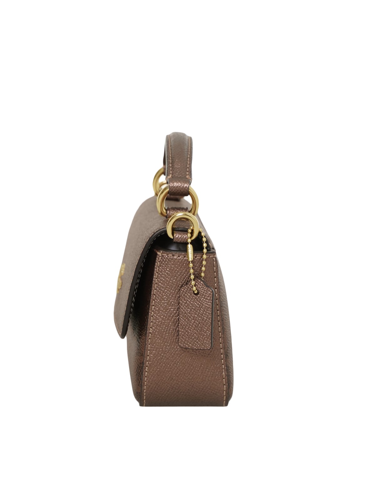 Mini Josie Top Handle Bag In Signature Canvas Brown/Copper
