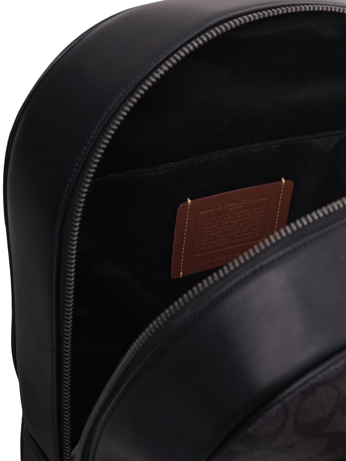 Owen Backpack In Signature Canvas Gunmetal/Charcoal/Black