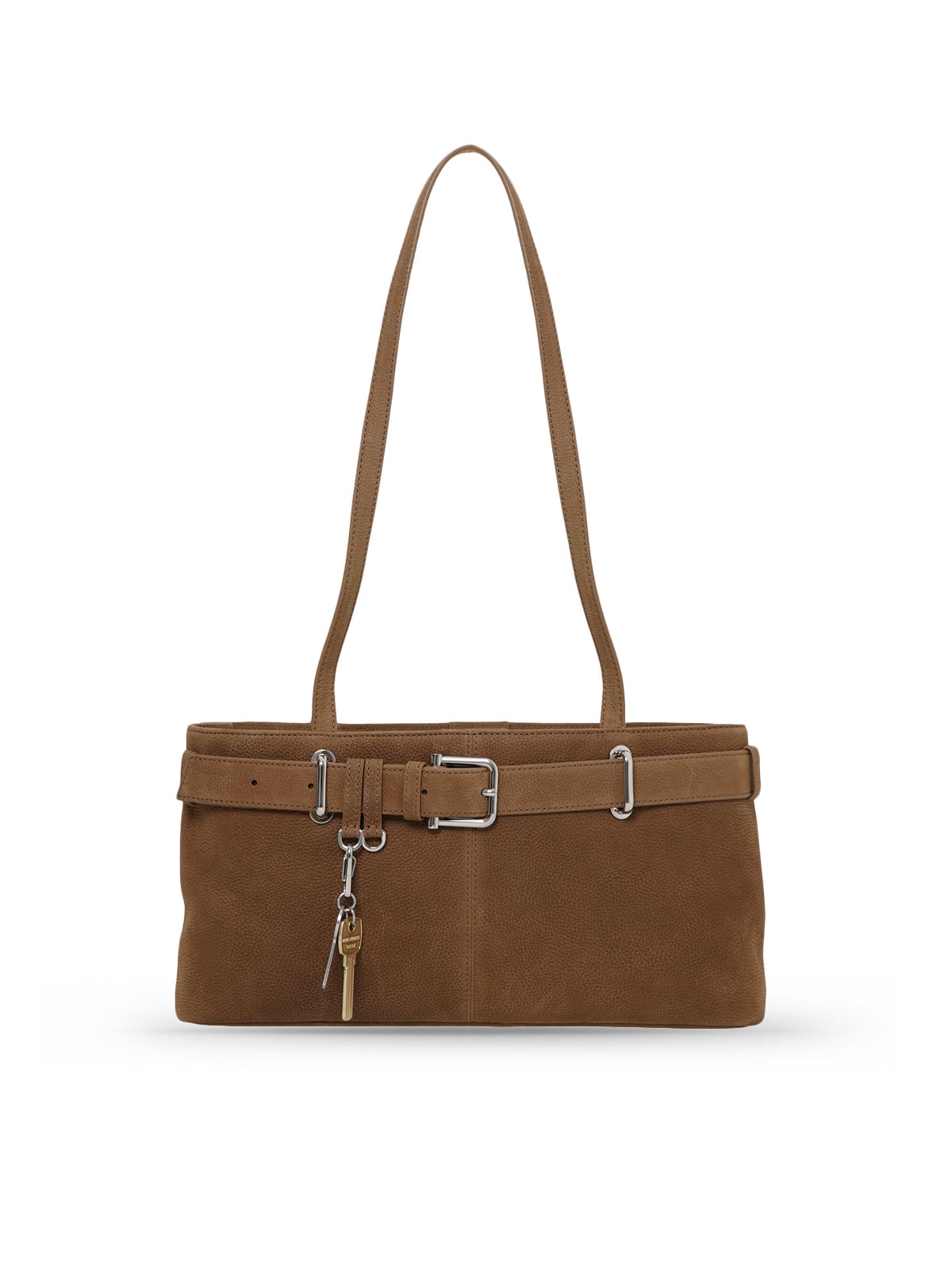 Brocle Shoulder Bag Nubuck Brown-Osoi