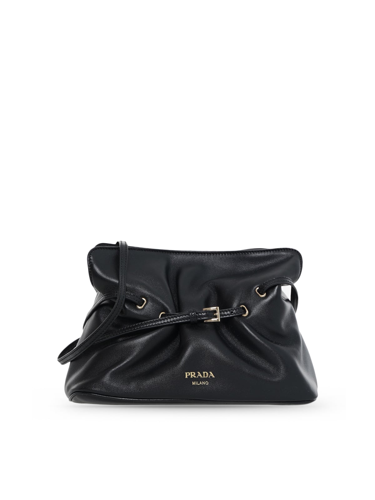 Dada Small Nappa Leather Bag Black-Prada