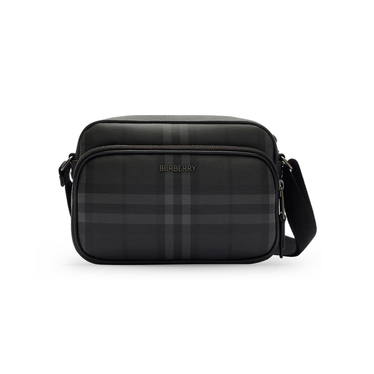 Note Crossbody Bag Canvas Grey-Burberry