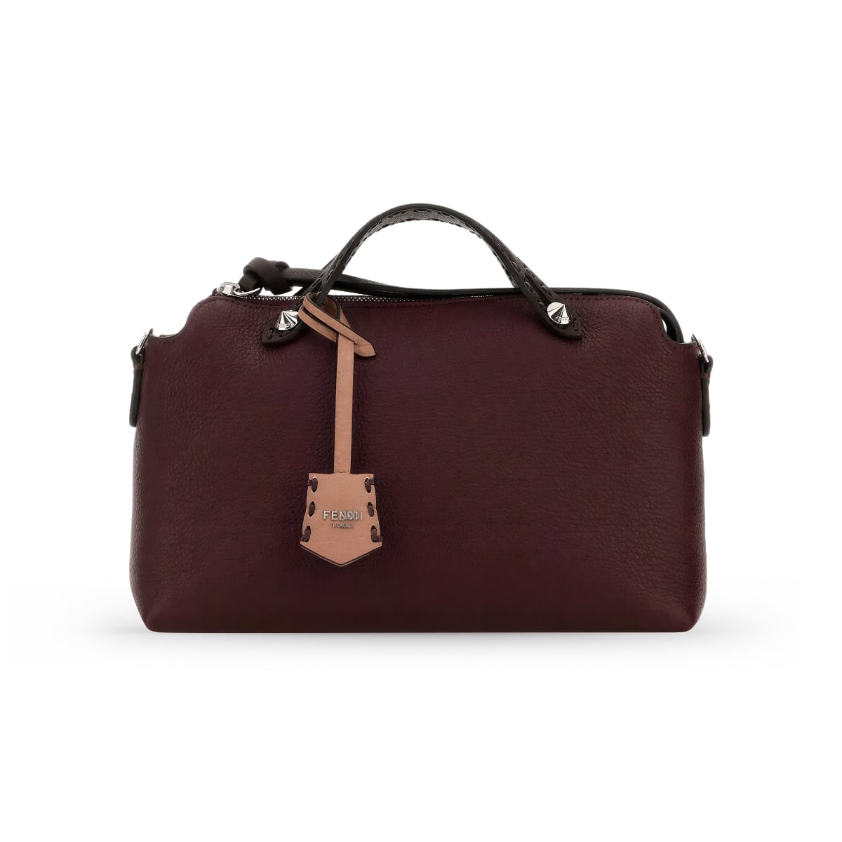 By The Way Selleria Medium192 Handsewn Stitches Burgundy-Fendi