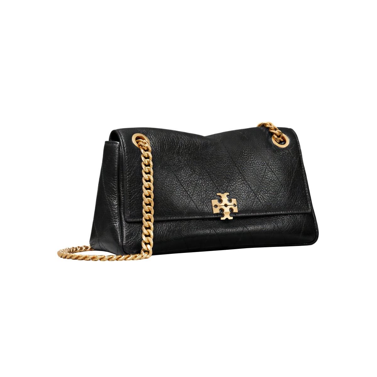 Charlie Small Quilted Shoulder Bag Black