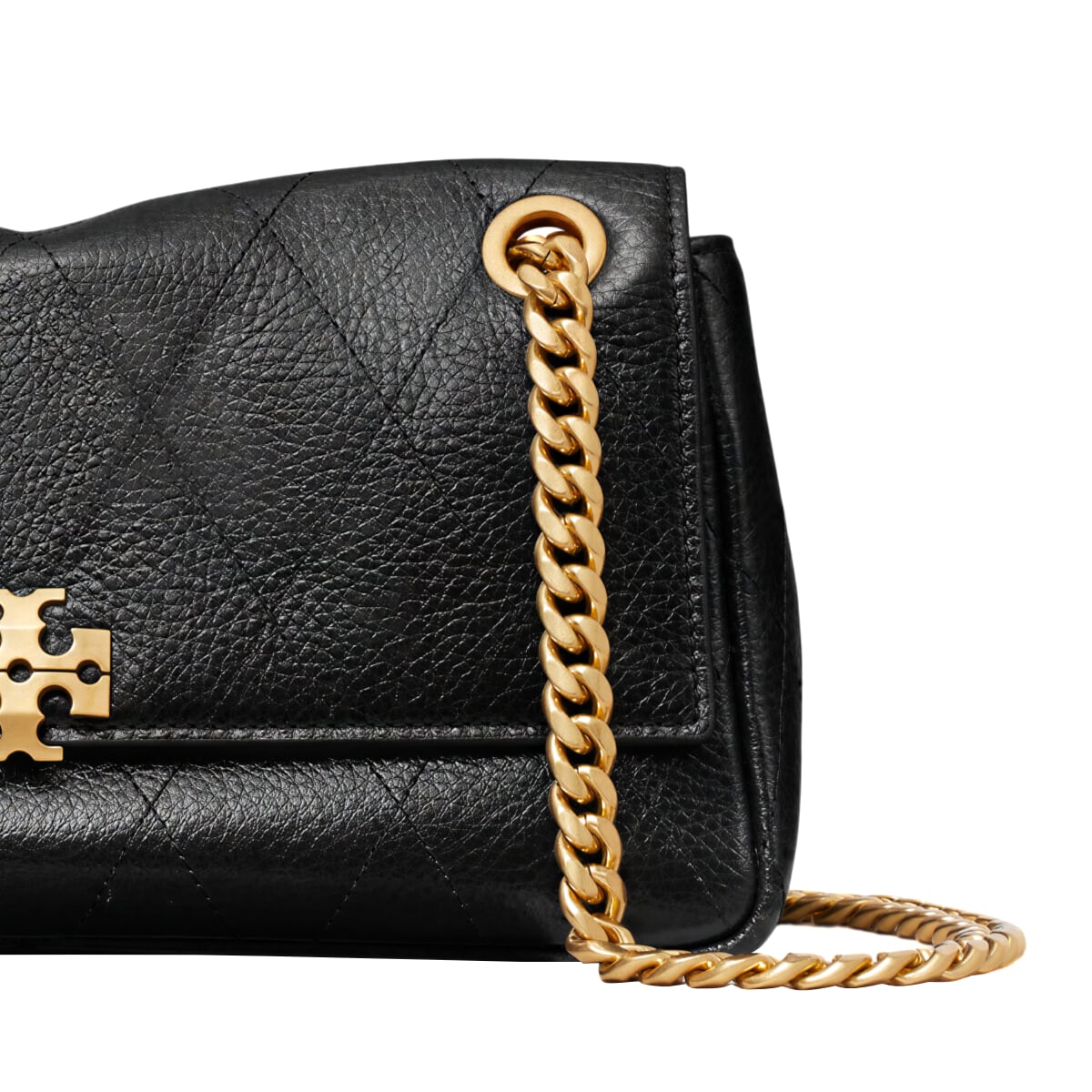 Charlie Small Quilted Shoulder Bag Black