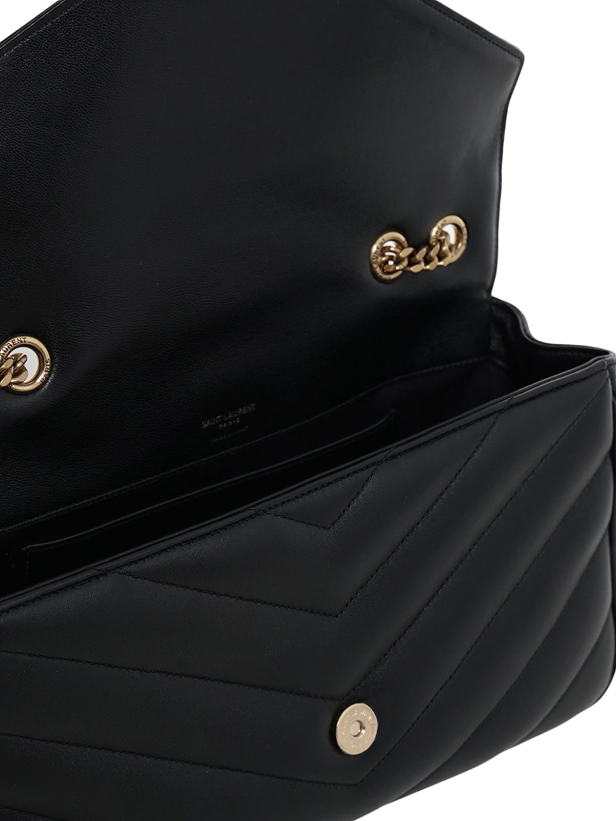 Loulou Medium Matelassé Lambskin Black BHW