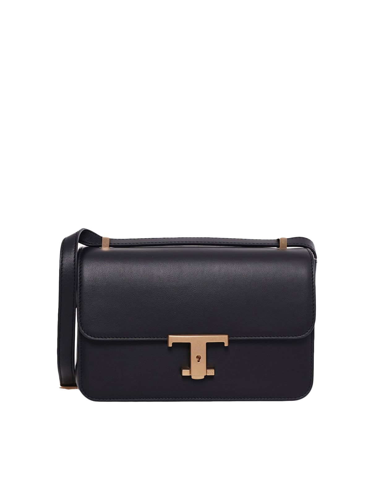 T Timeless Mini Flap Bag in Leather Black-Tod's