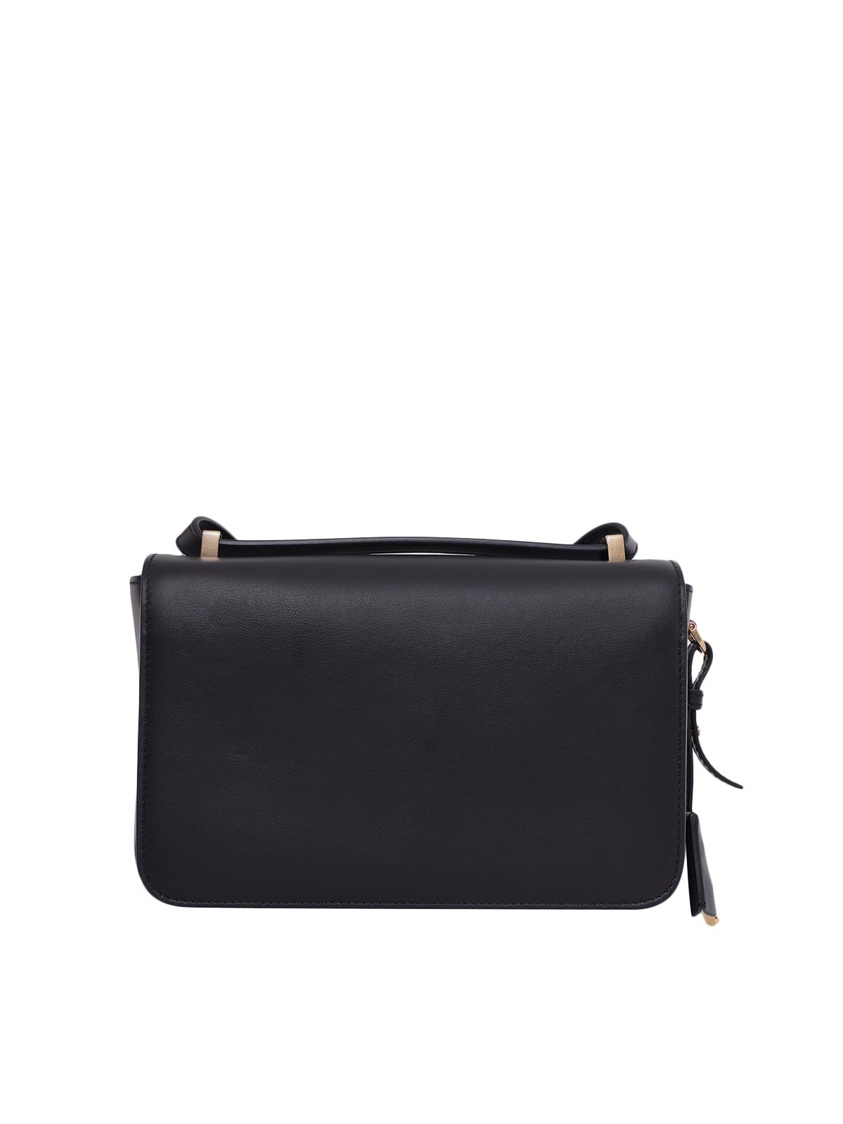 T Timeless Mini Flap Bag in Leather Black