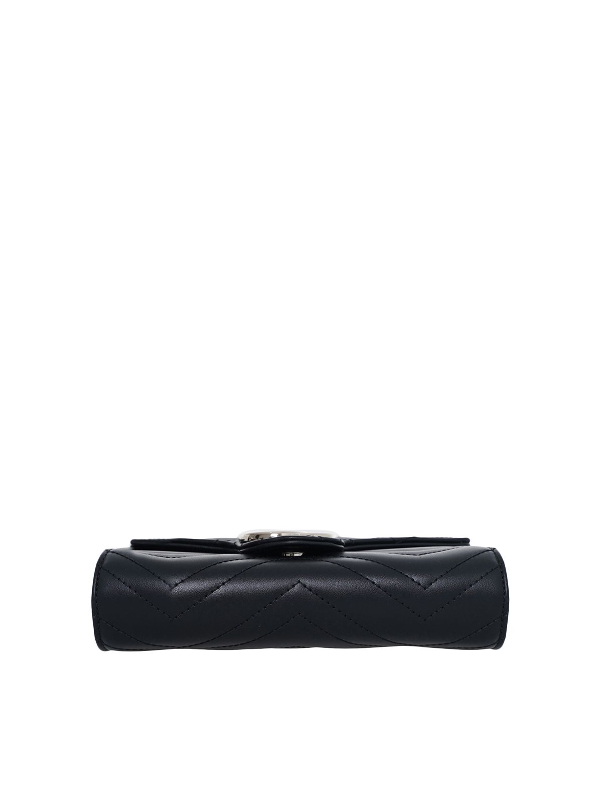 GG Marmont Matelassé Wallet On Chain Black LGHW