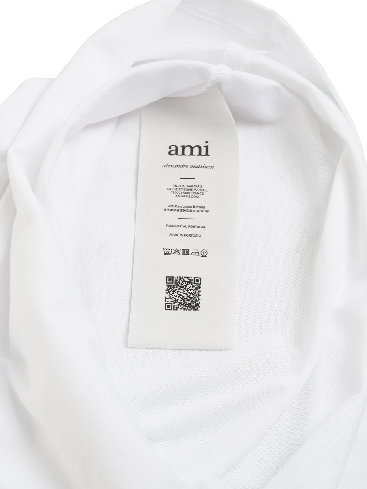 Ami De Coeur Fitted T-Shirt Black/White