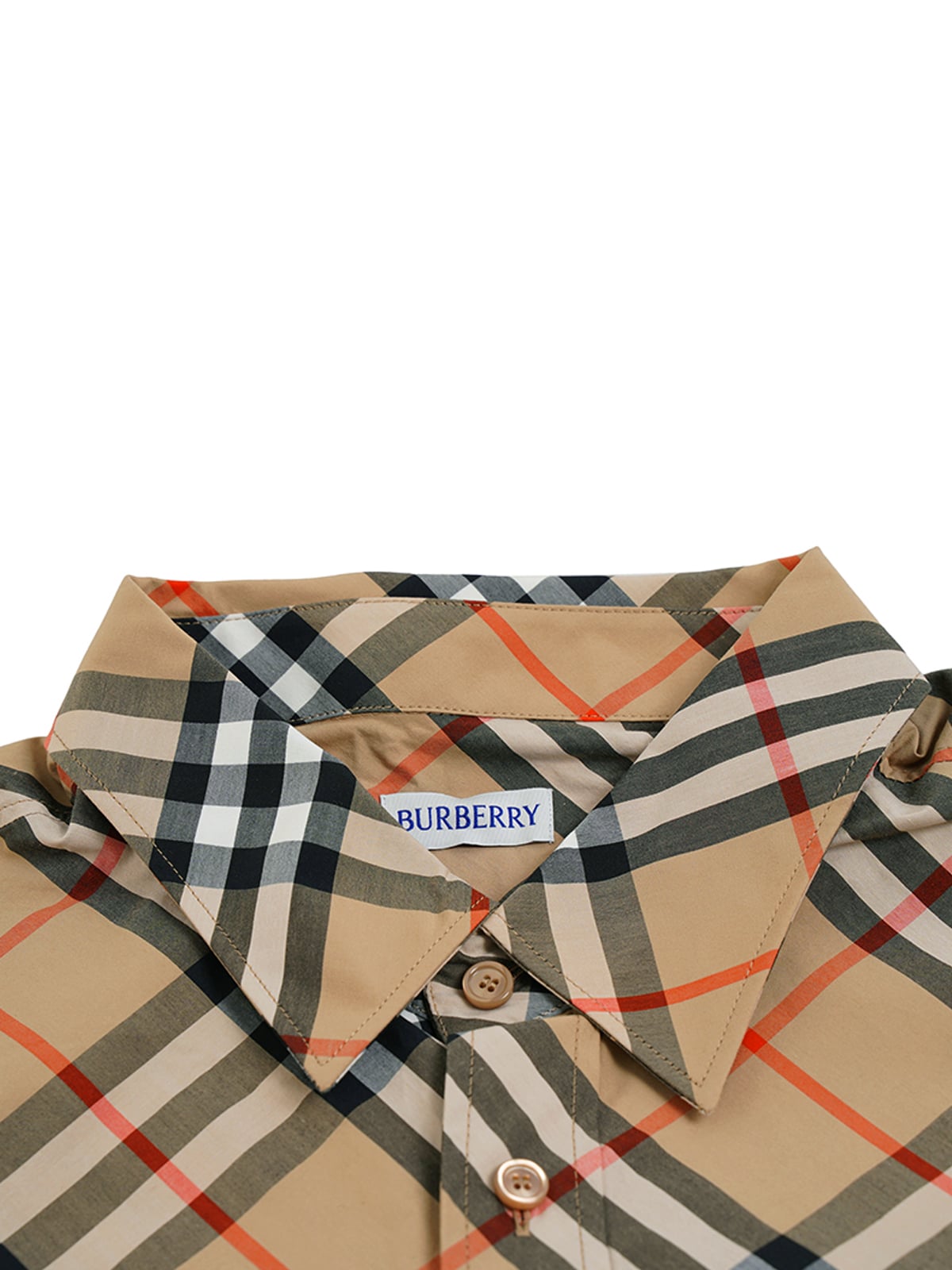 Relaxed Fit Check Cotton Flannel Shirt Sand Beige