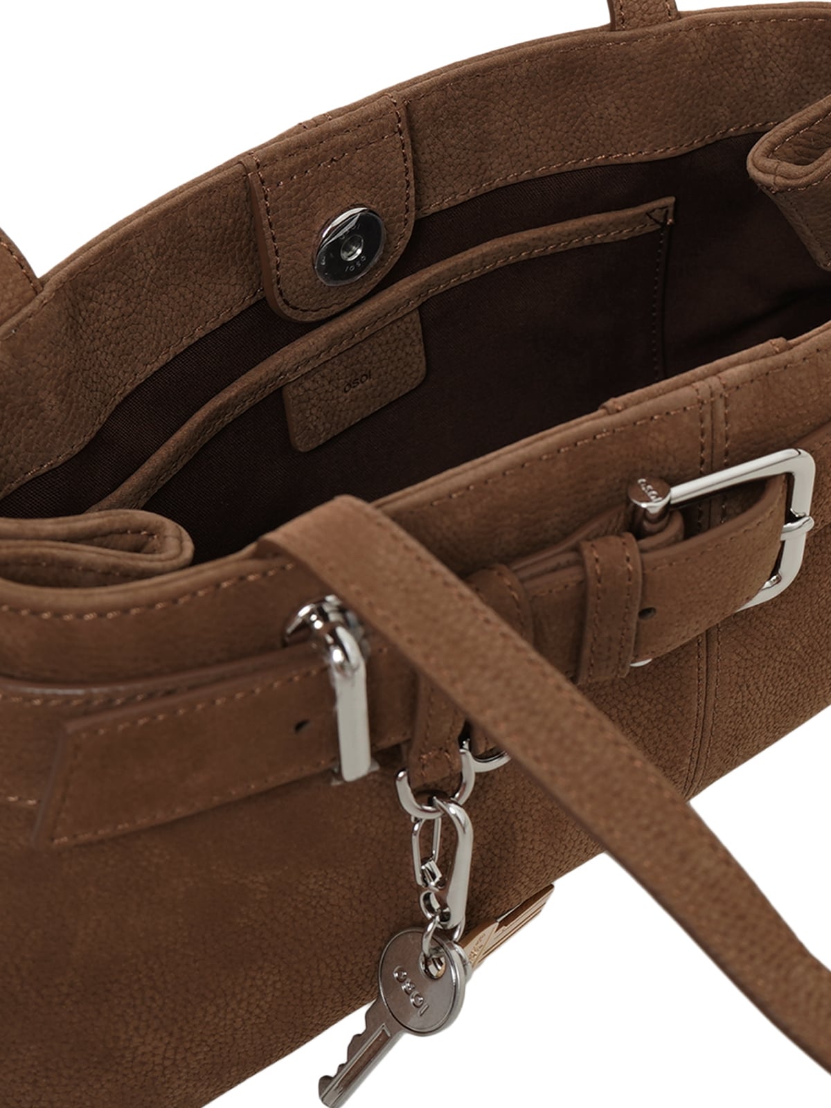 Brocle Mini Shoulder Bag Nubuck Brown