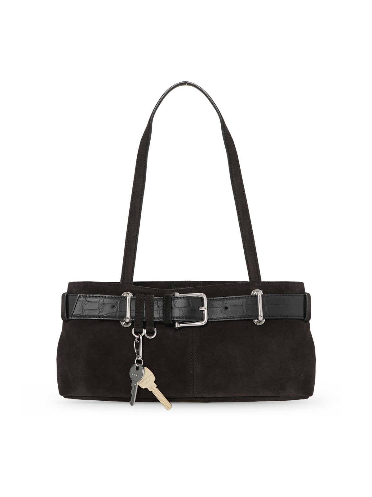 Brocle Mini Shoulder Bag Suede Mocha Combi-Osoi
