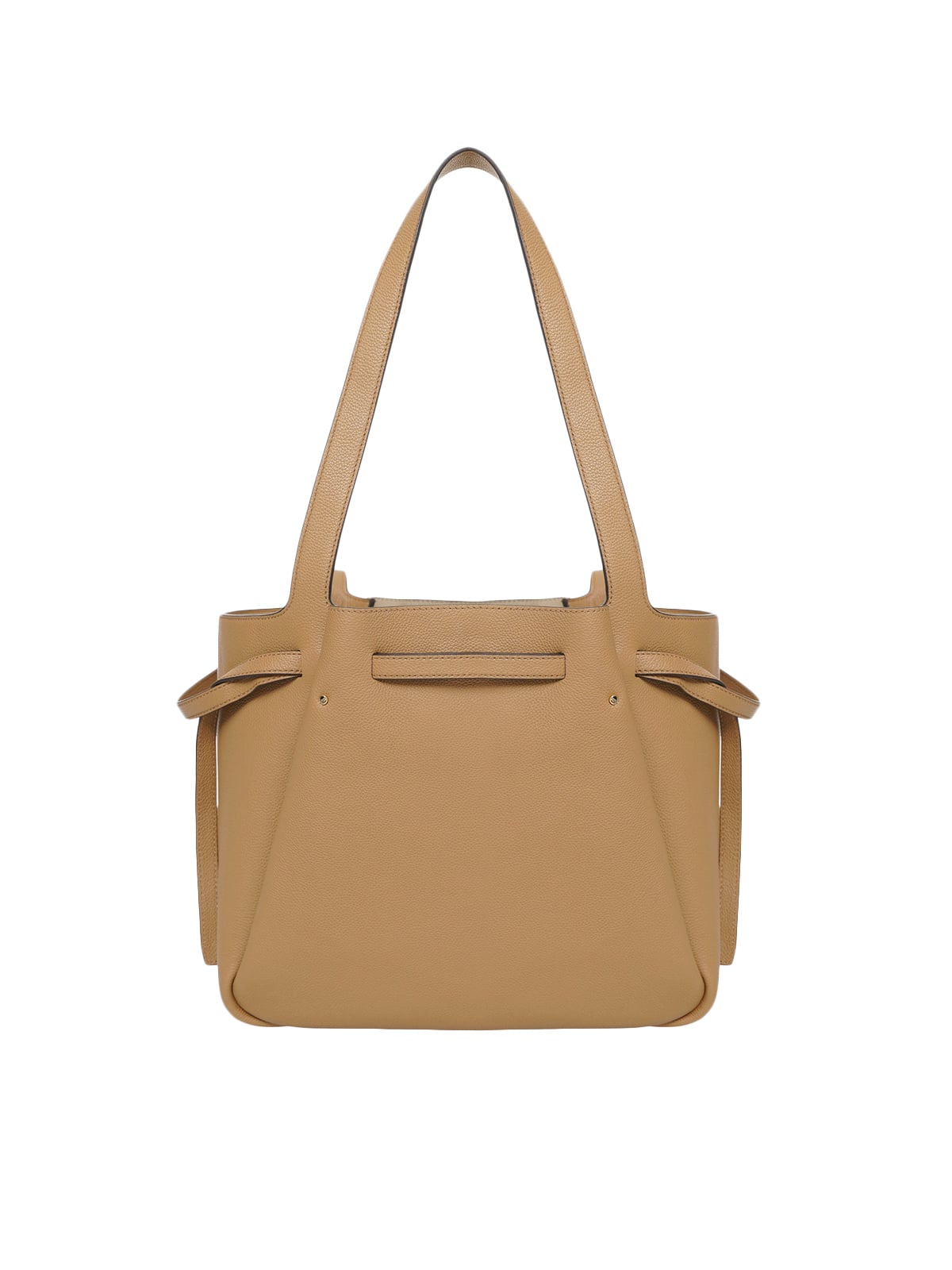 Romy Pebble Leather Tote Bag Tiramisu