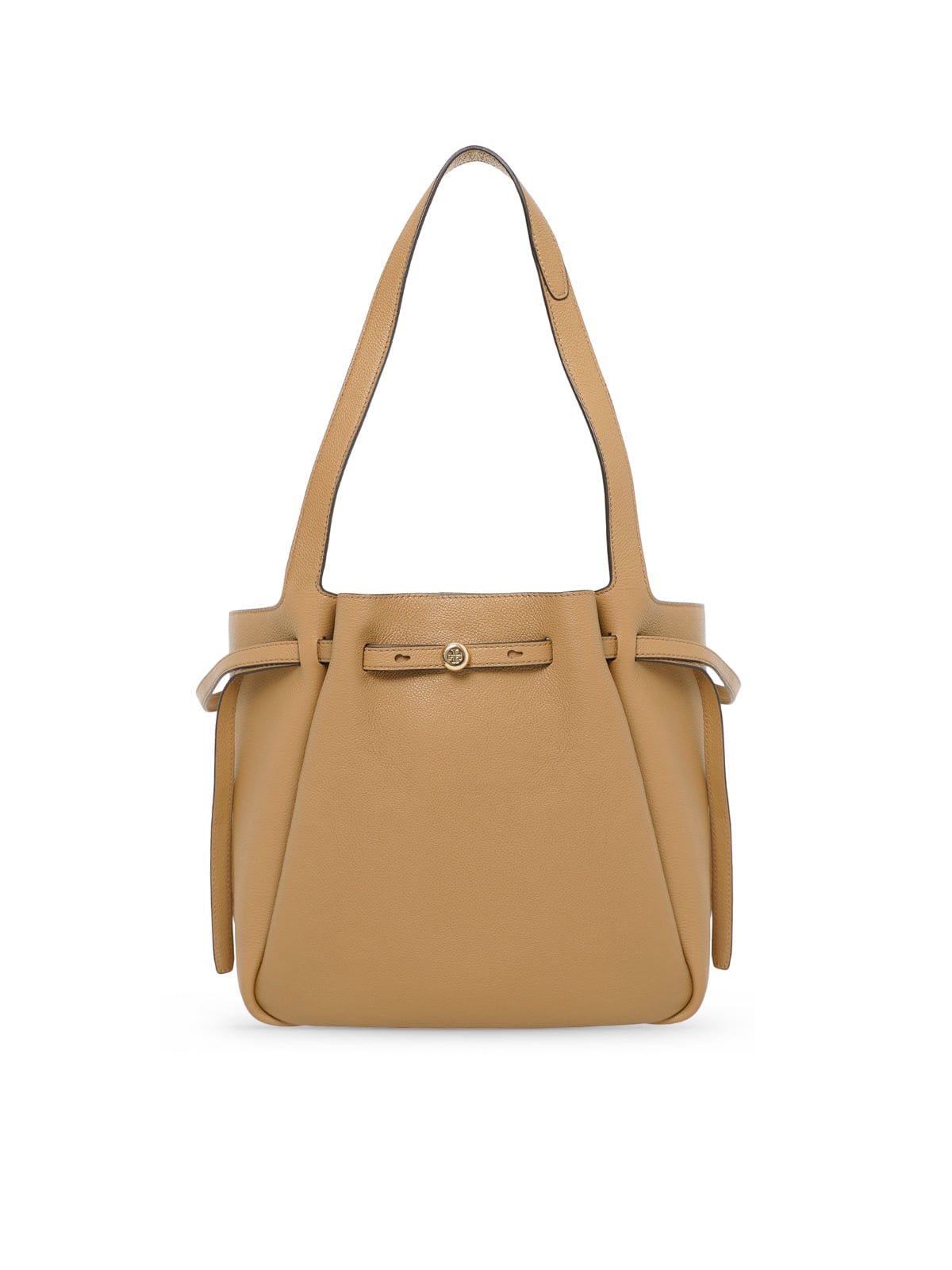 Romy Pebble Leather Tote Bag Tiramisu-Tory Burch