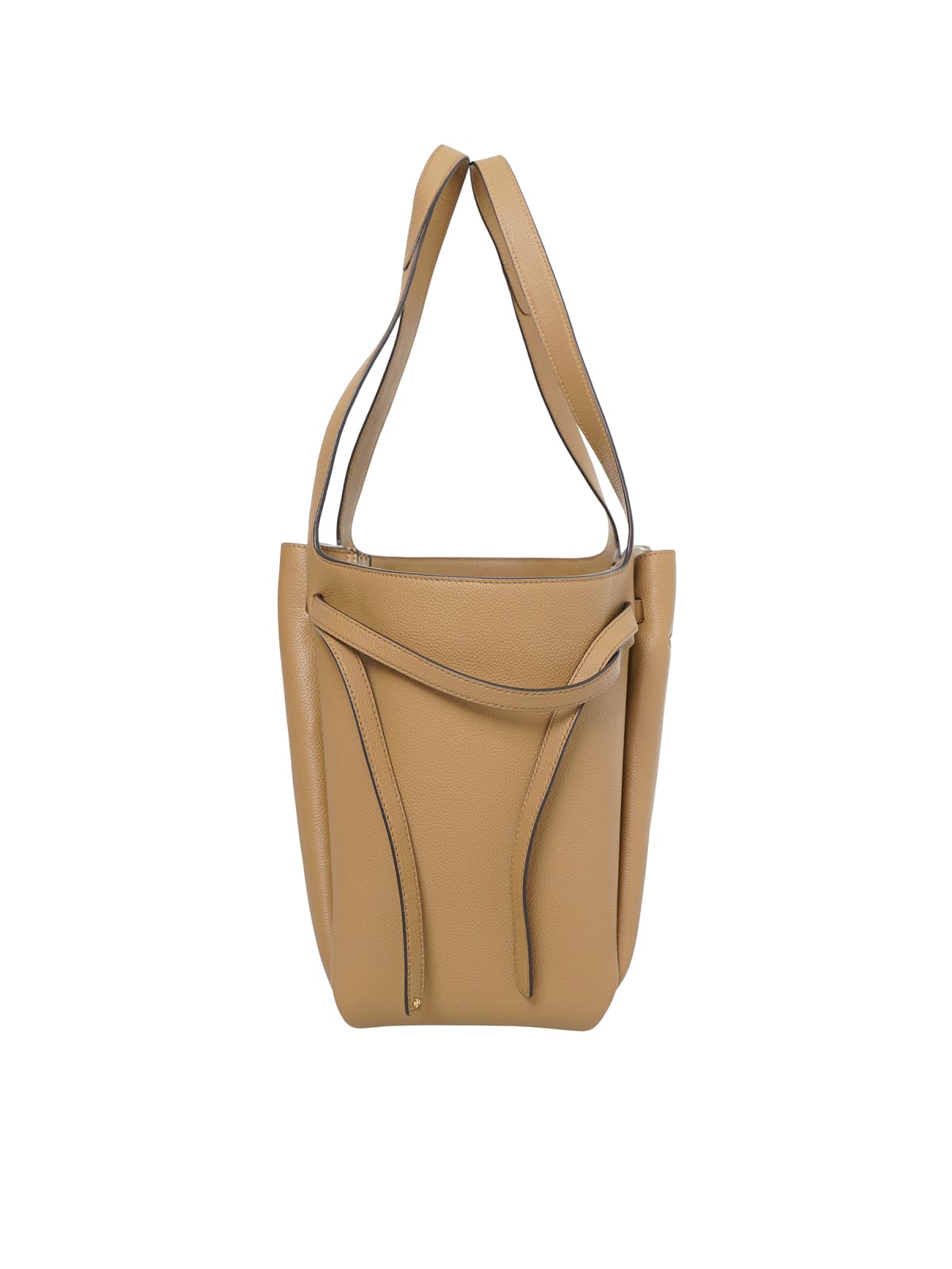 Romy Pebble Leather Tote Bag Tiramisu