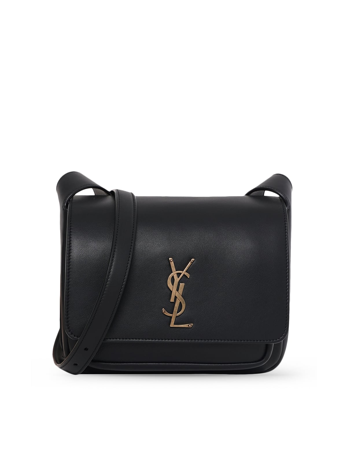 Niki Satchel Flap Leather Black BHW-Saint Laurent