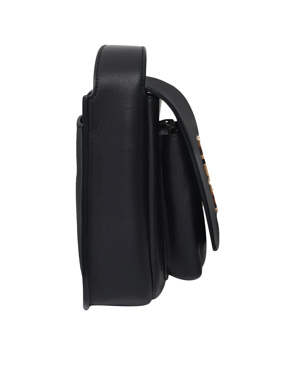 Niki Satchel Flap Leather Black BHW