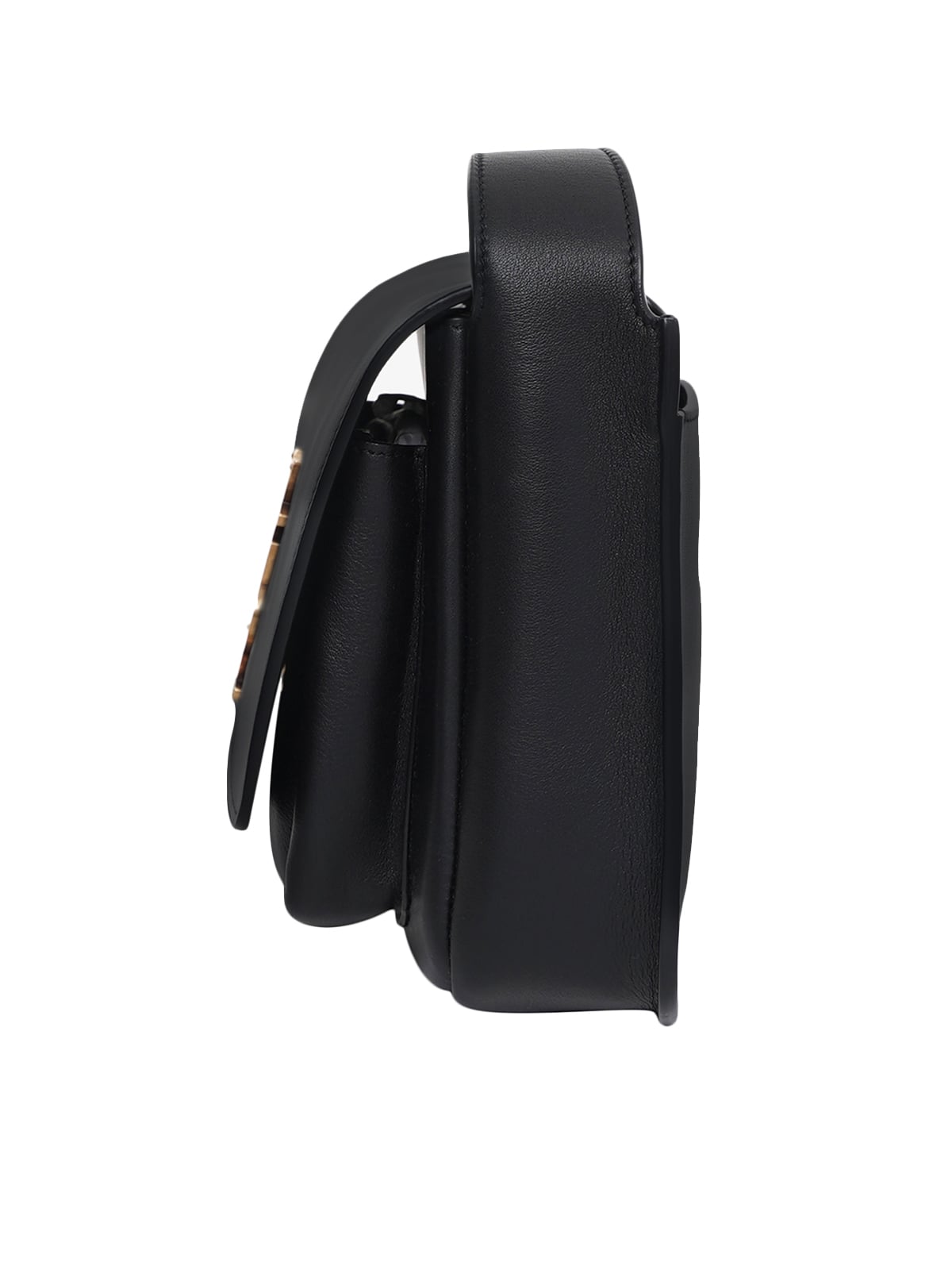 Niki Satchel Flap Leather Black BHW