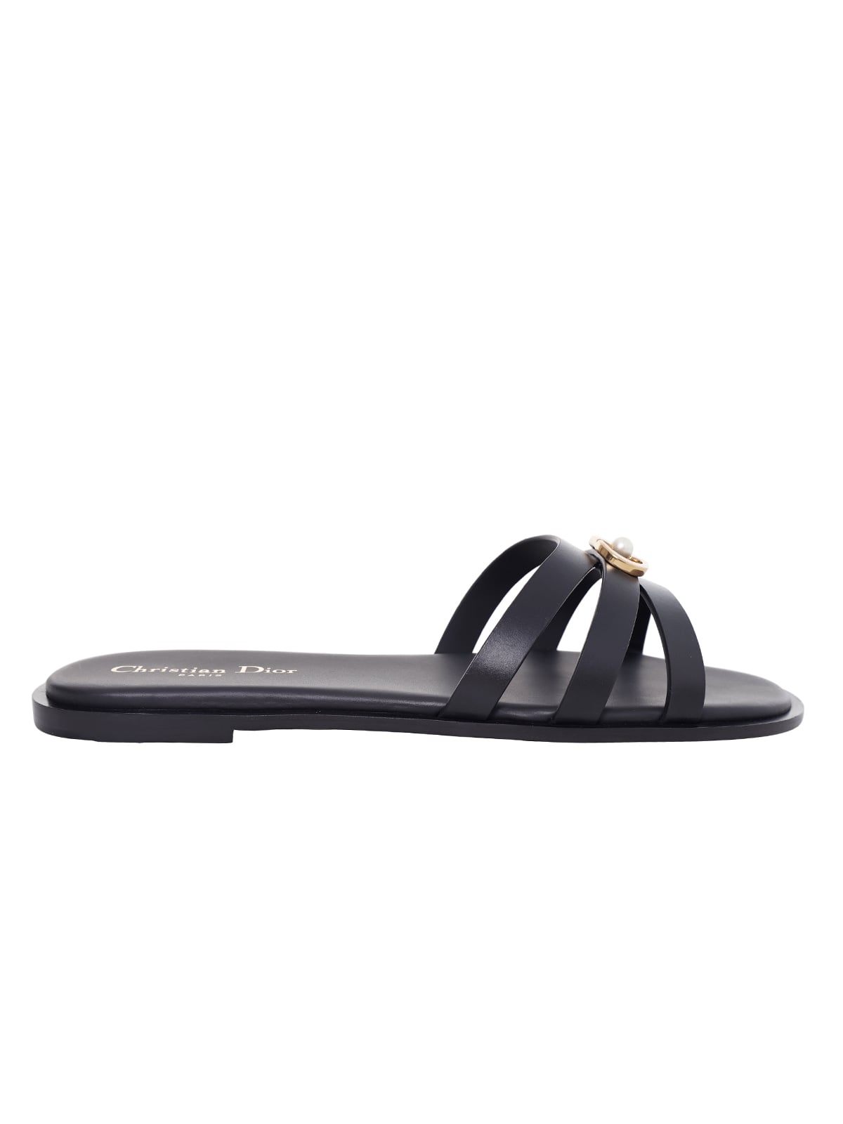 30M Slide Calfskin Black GHW-Christian Dior