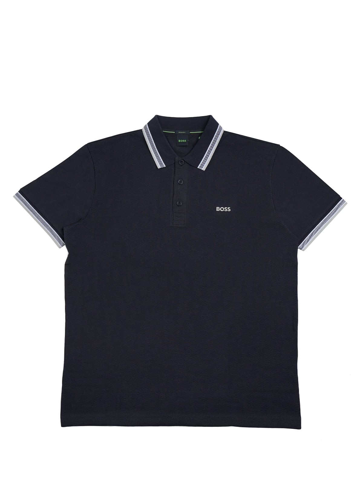 Paddy Polo Shirt in Cotton Piqué Dark Blue-Hugo Boss
