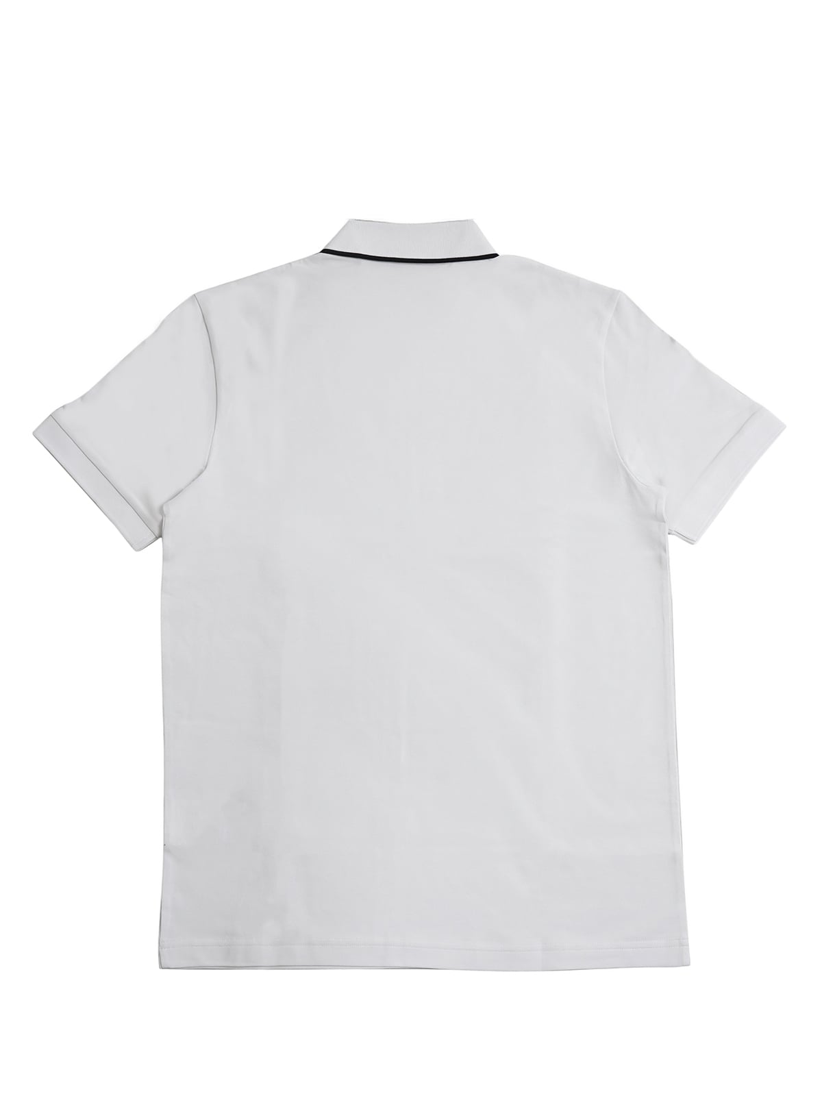 Philix Goc Slim Fit Polo Shirt Zip Black/Brown Stripes White