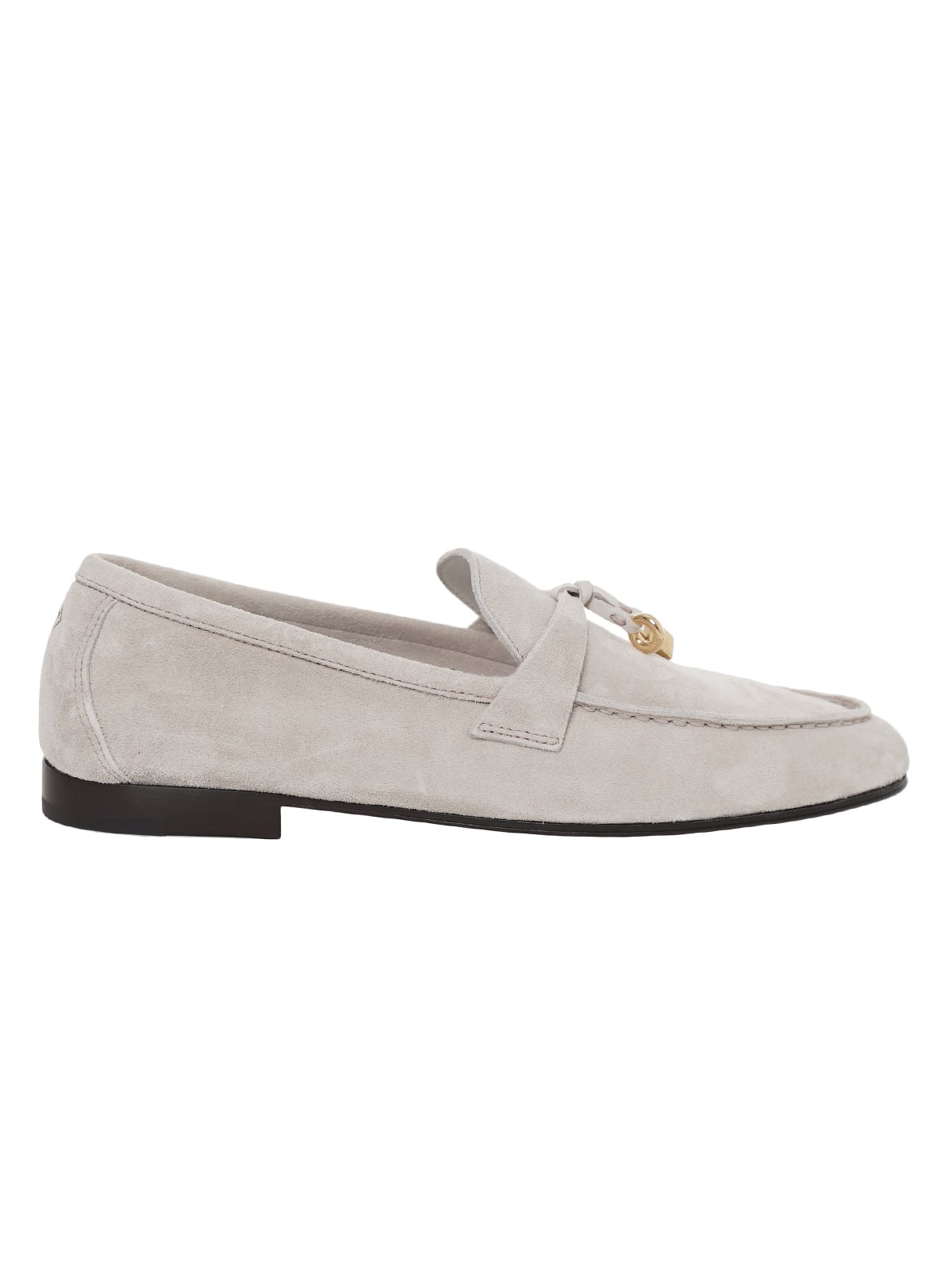 Joan Loafer Suede Calfskin Sunrise Clouds-Loro Piana