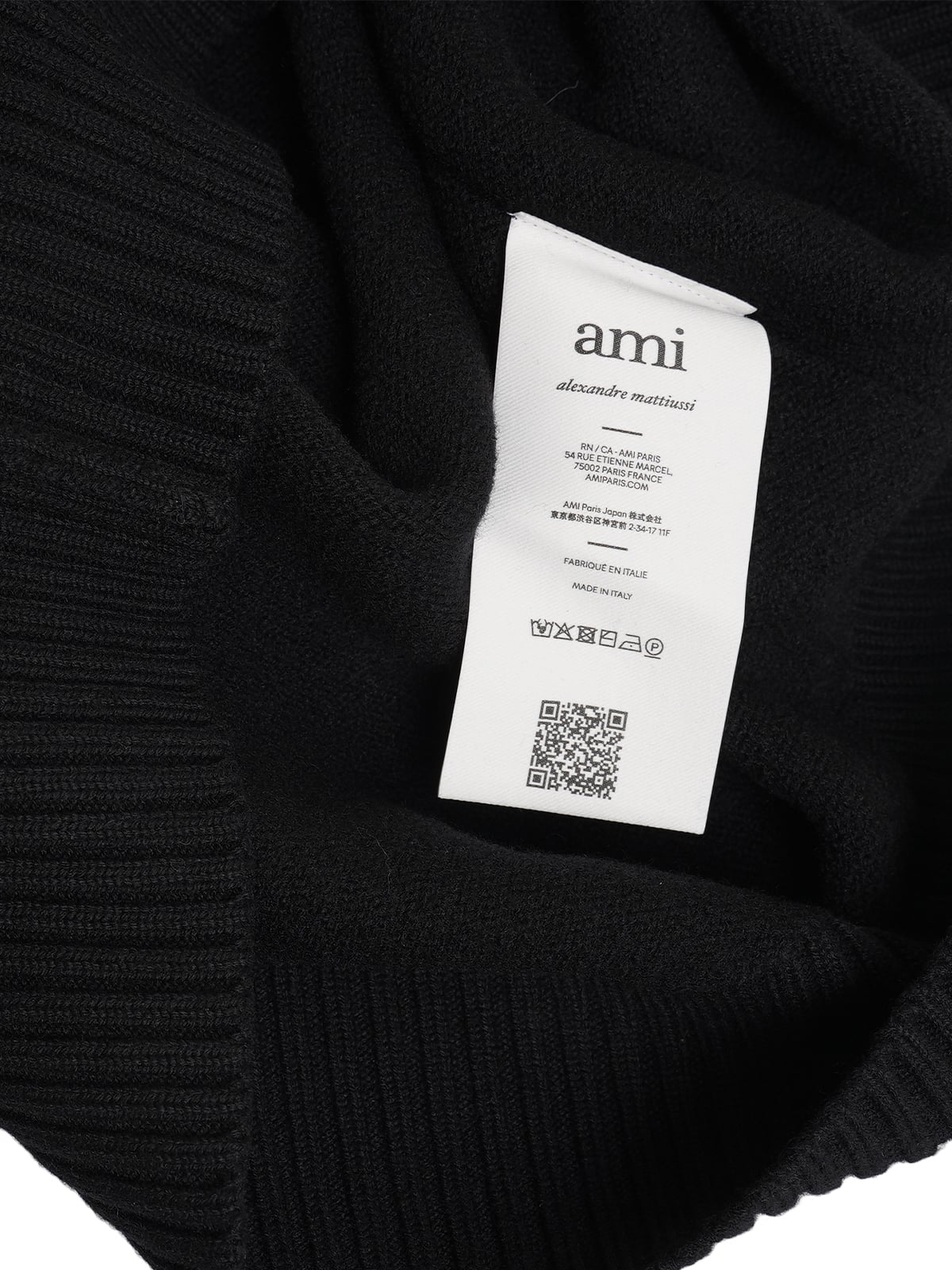 Red Ami De Coeur Turtleneck Sweater Black