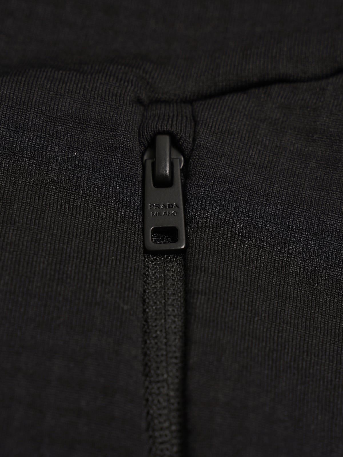 Technical Fabric Blouson Jacket Black