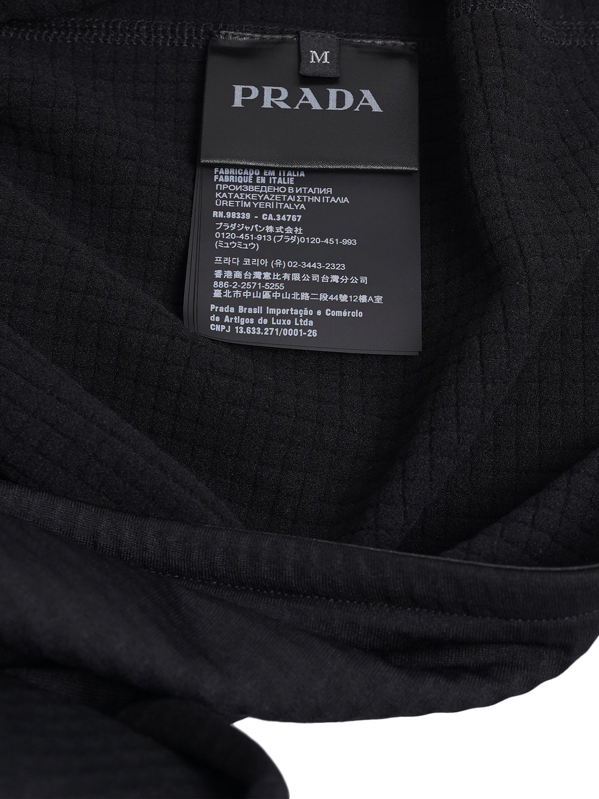 Technical Fabric Blouson Jacket Black