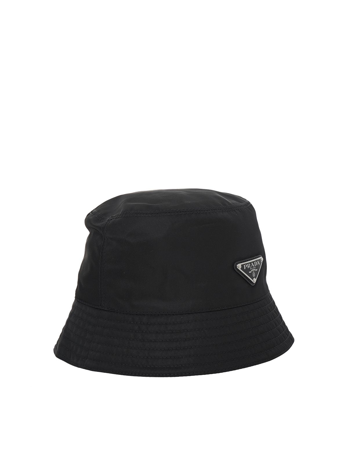 Triangle Logo Re-Nylon Bucket Hat Black