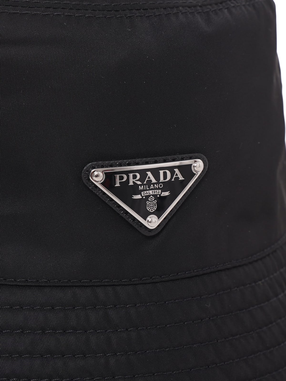 Triangle Logo Re-Nylon Bucket Hat Black