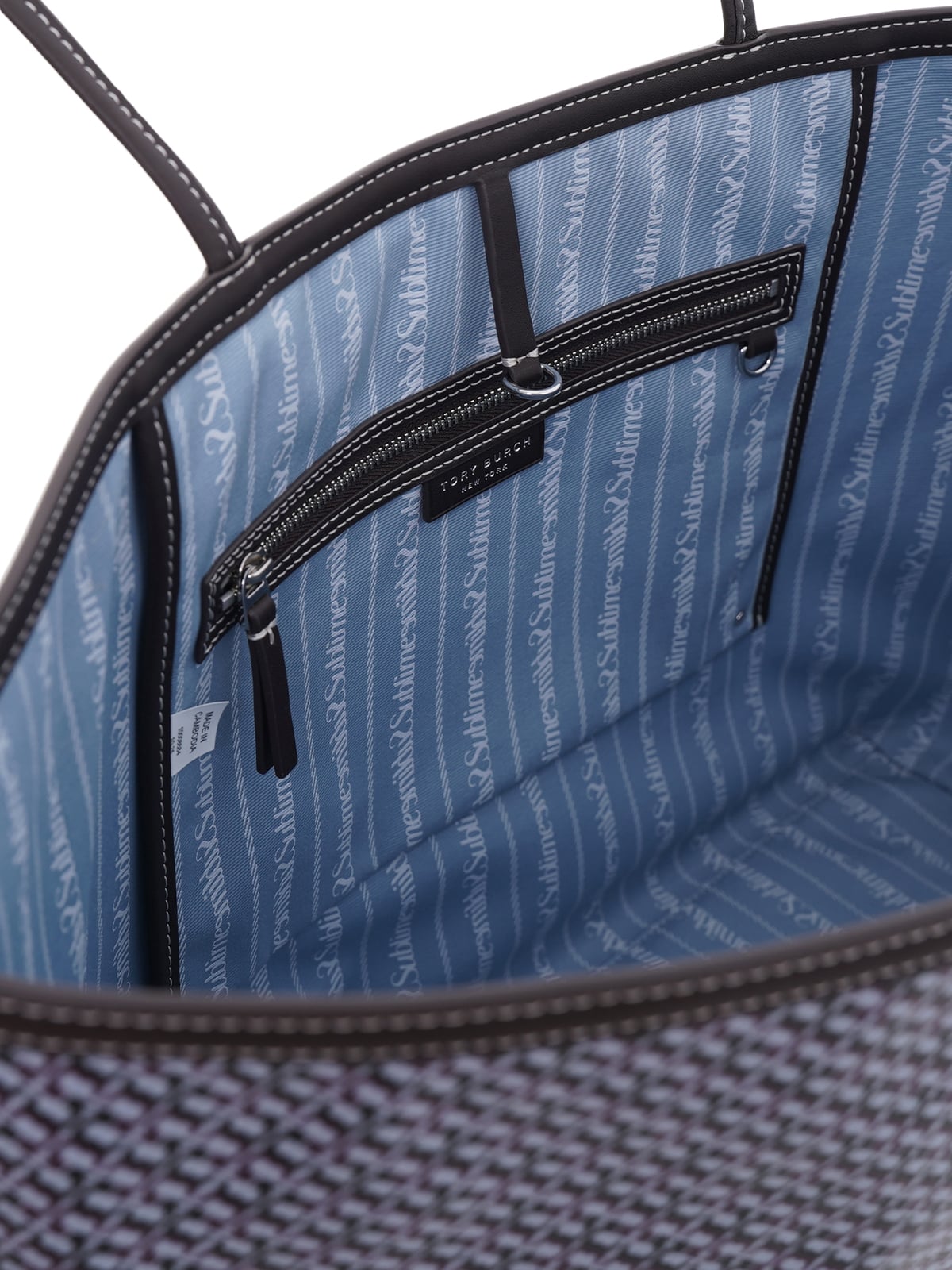 The Racer Tote Bag Blue