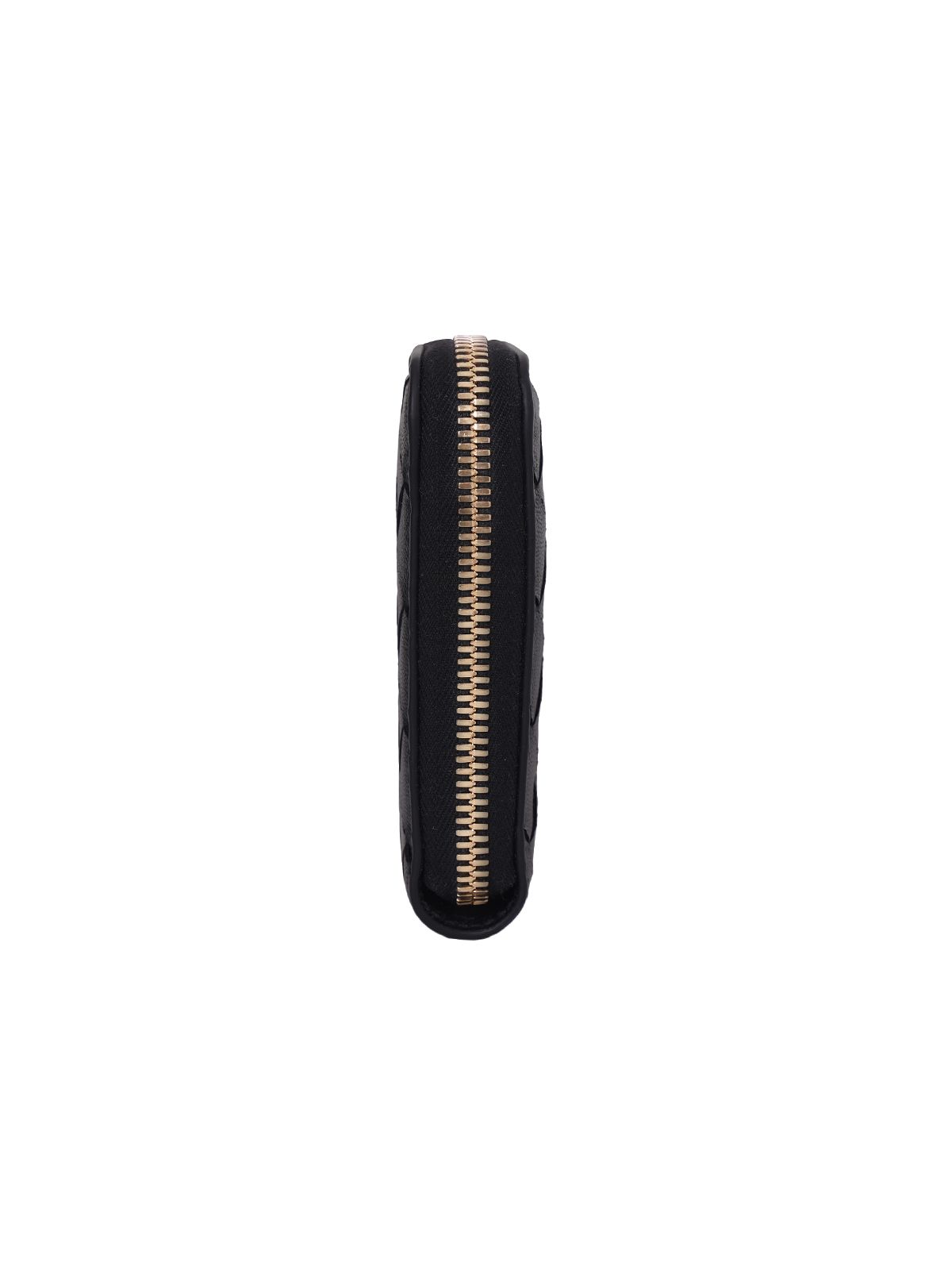 Intrecciato Zip Around Wallet Black