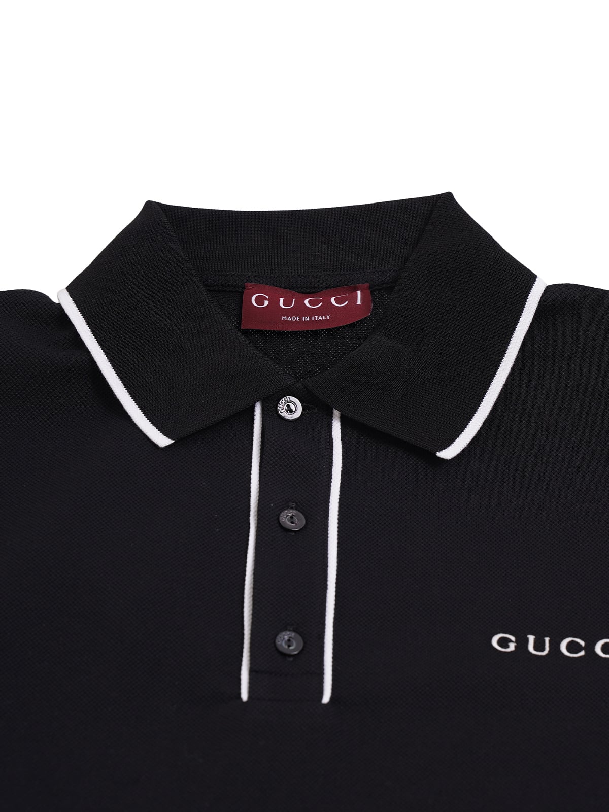 Polo Shirt Logo Embroidery Black