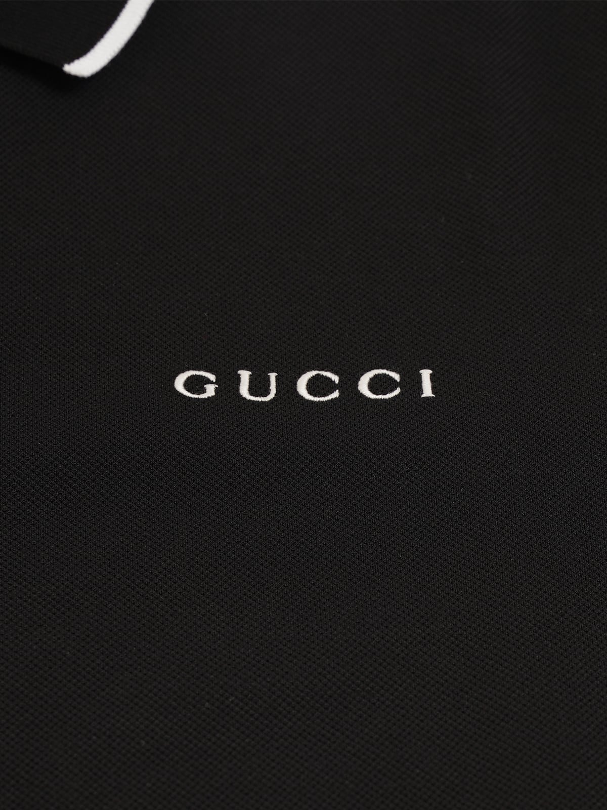 Polo Shirt Logo Embroidery Black
