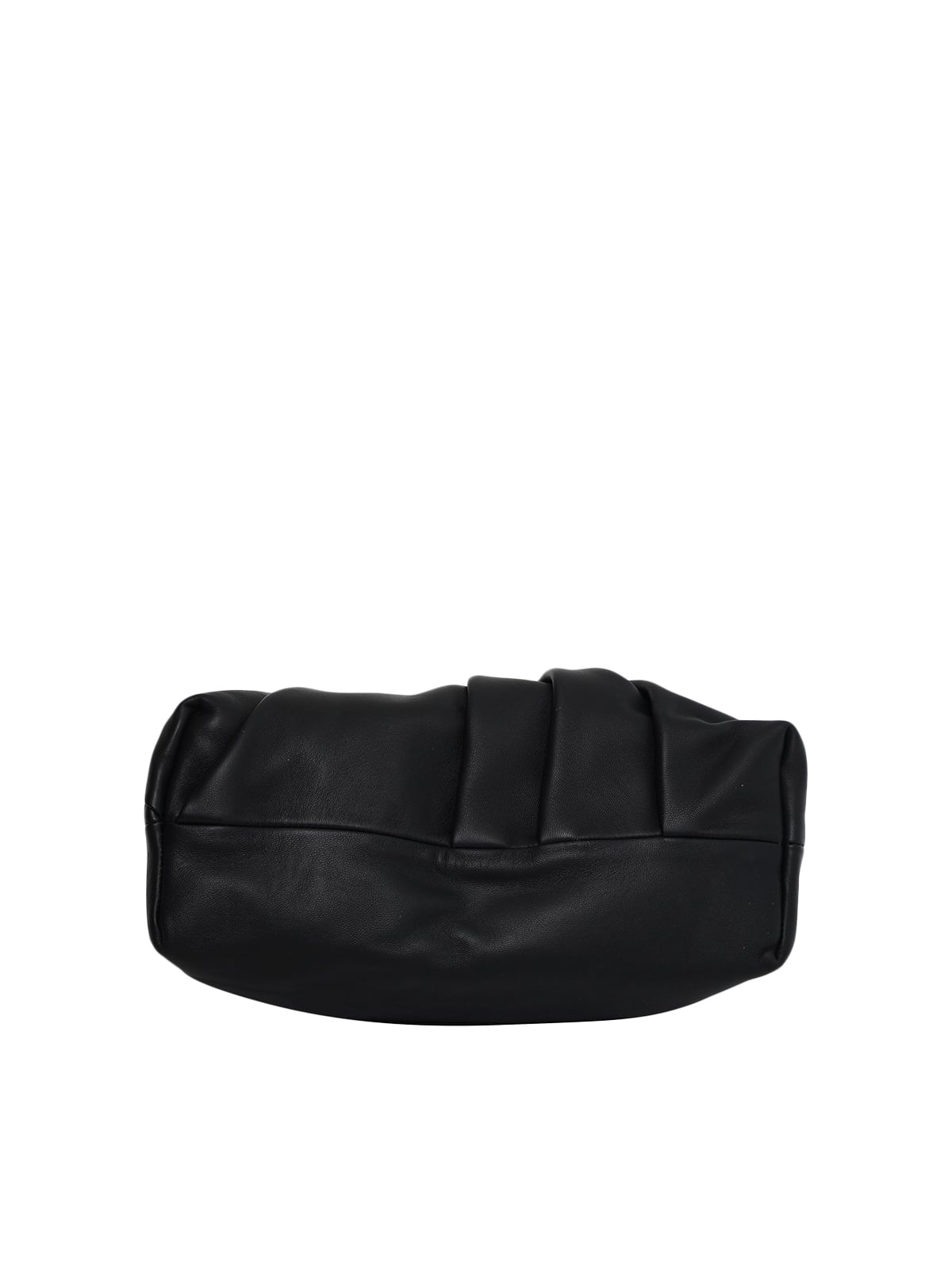 Draped Tote Mellow Shoulder Bag Nappa Lambskin Black GHW