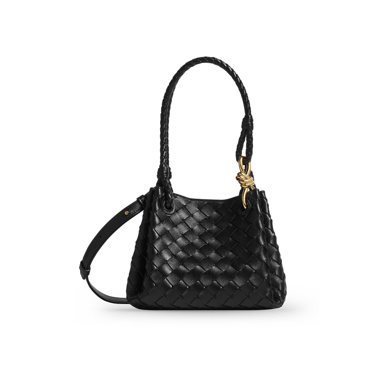 Small Parachute Black GHW-Bottega Veneta