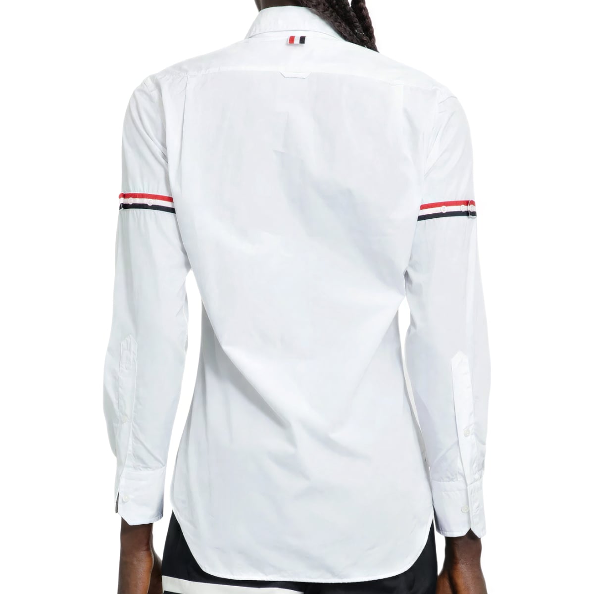 Poplin Armband Classic Shirt White