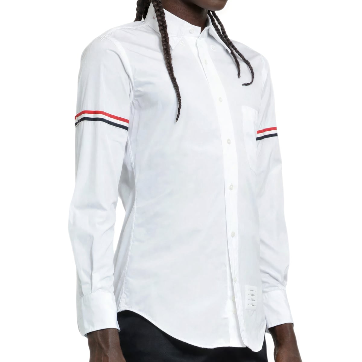 Poplin Armband Classic Shirt White