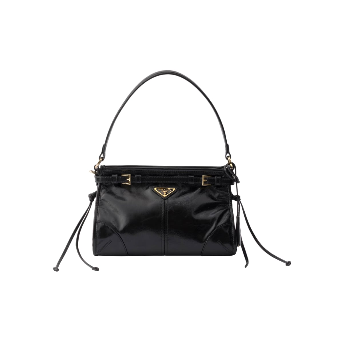 Bonnie Small Leather Bag Black-Prada