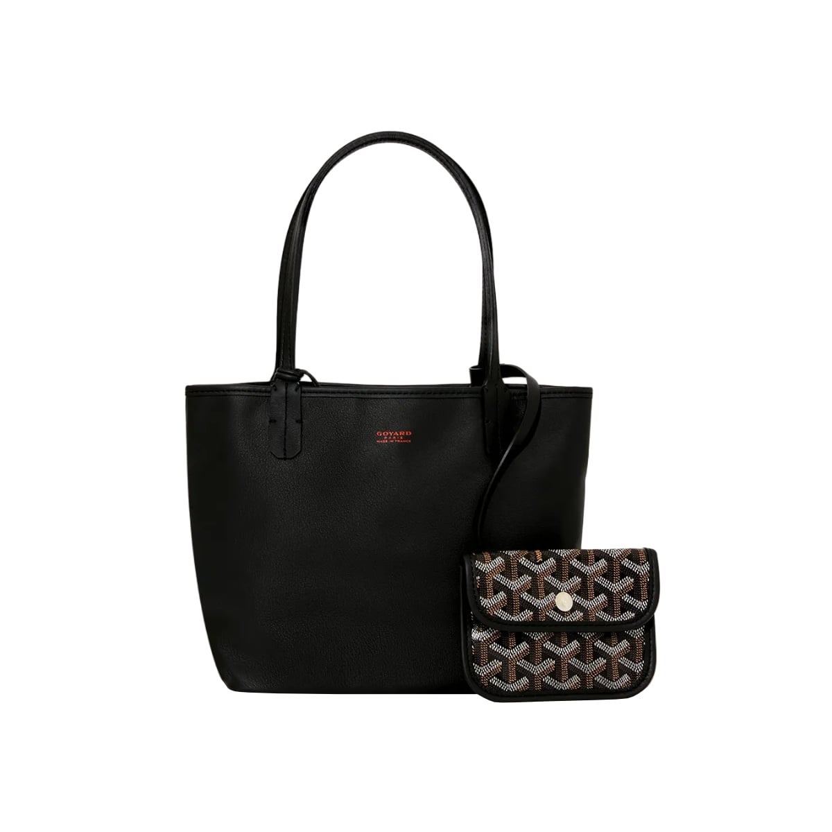 Anjou Mini Reversible with Clip Bag Black