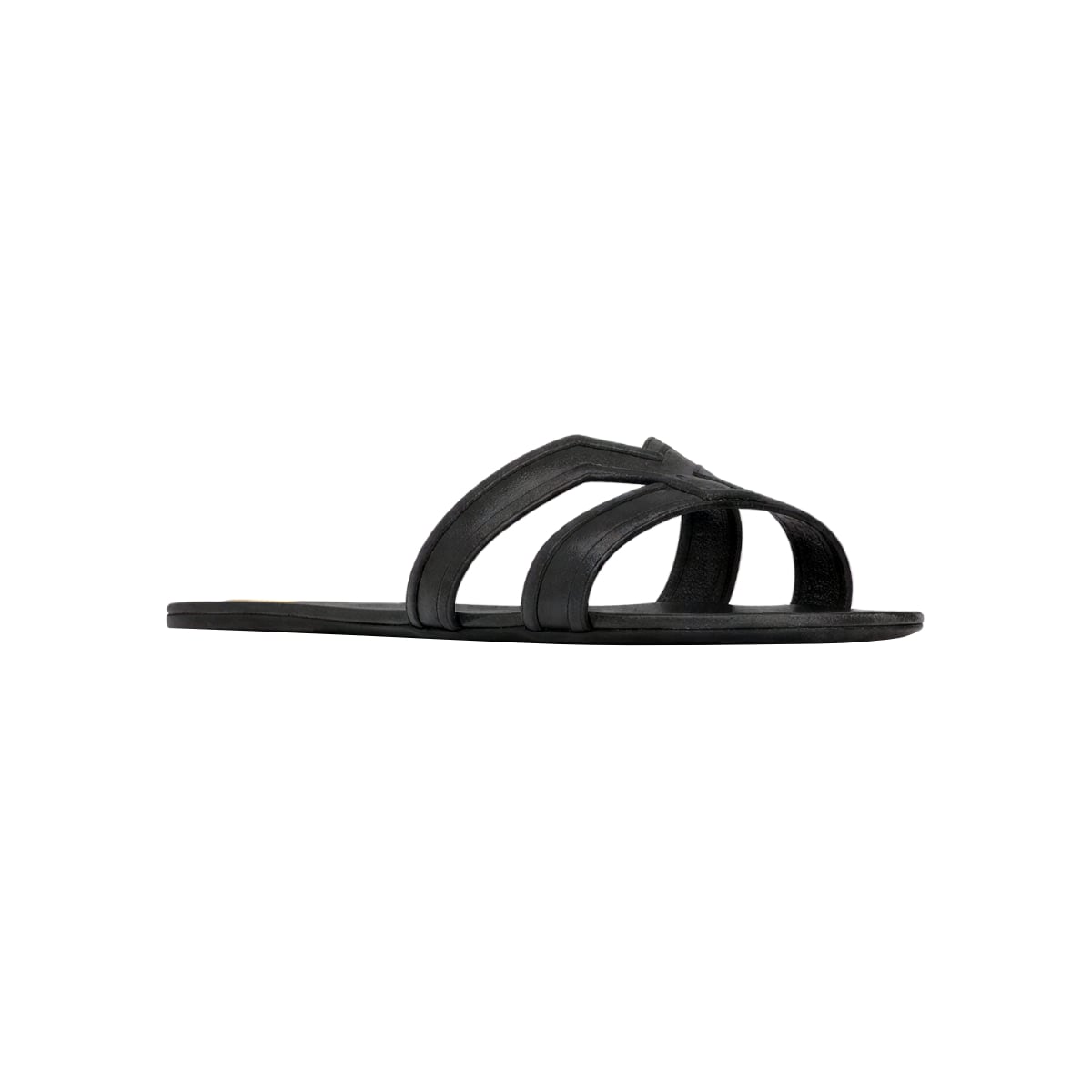 Mabrouka Slides Leather Black