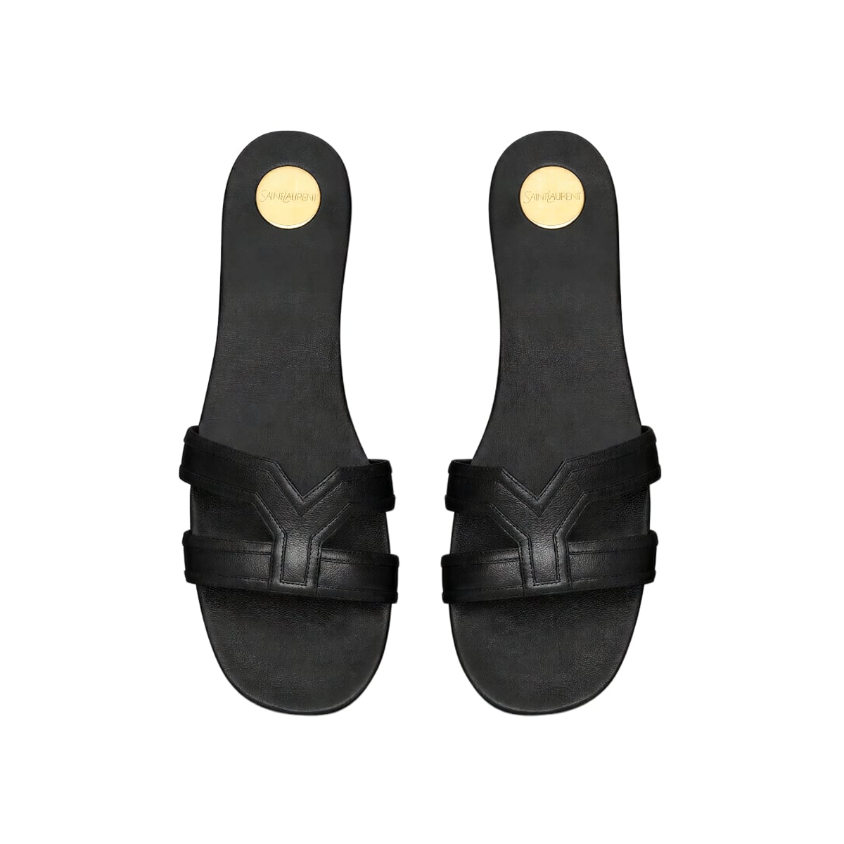 Mabrouka Slides Leather Black