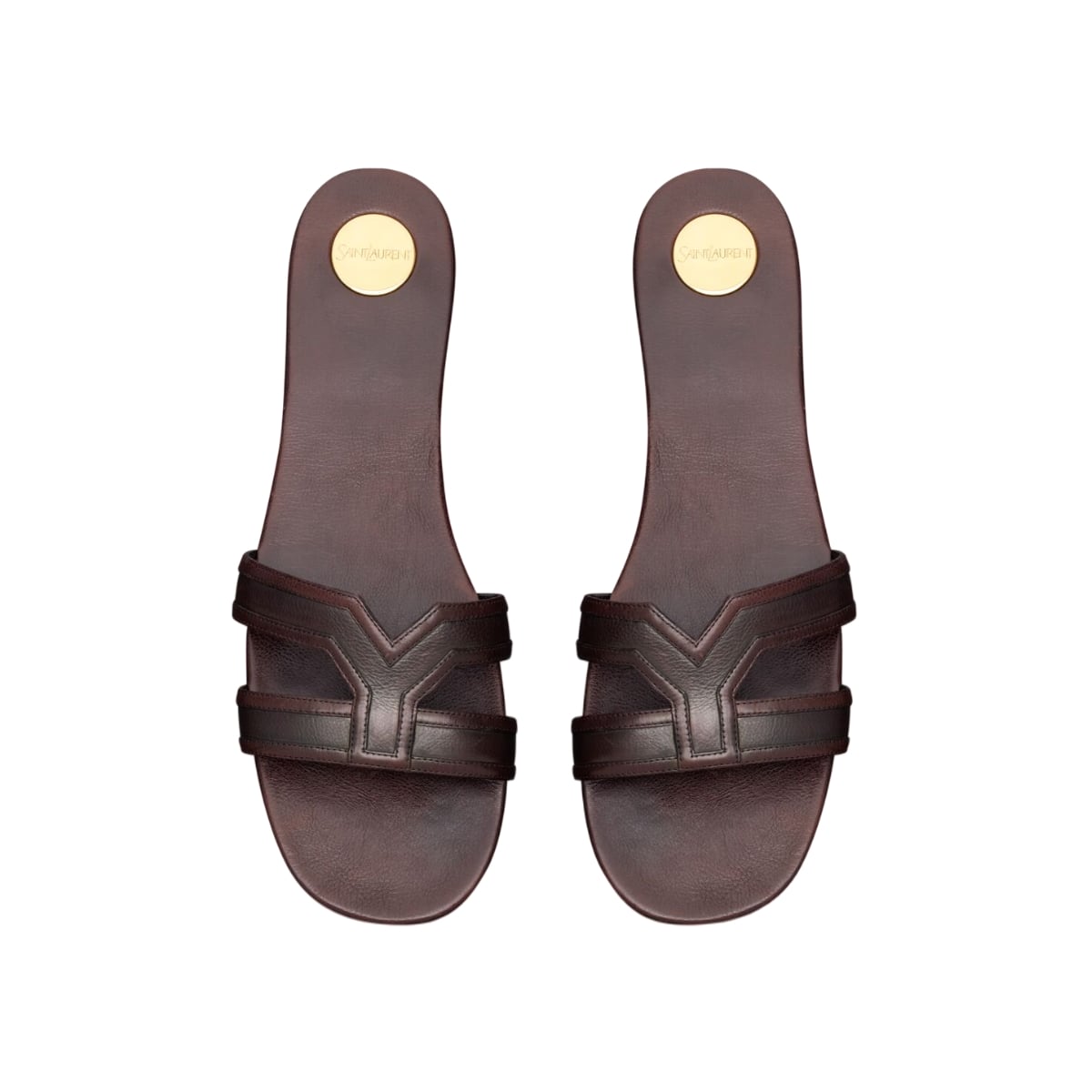 Mabrouka Slides Leather Brown