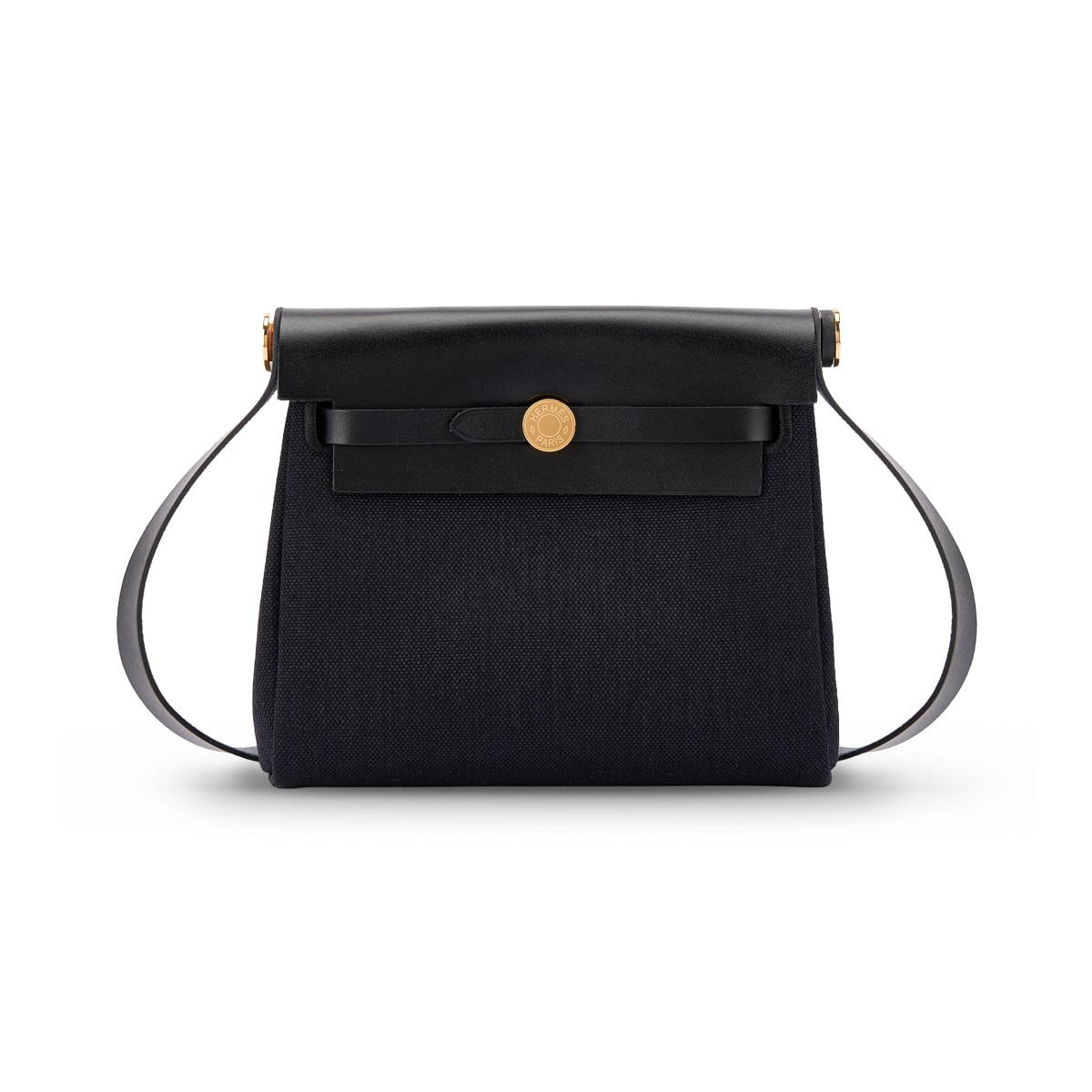 Herbag Zip 20 All Black Toile Militaire / Vache Hunter GHW K-Hermès