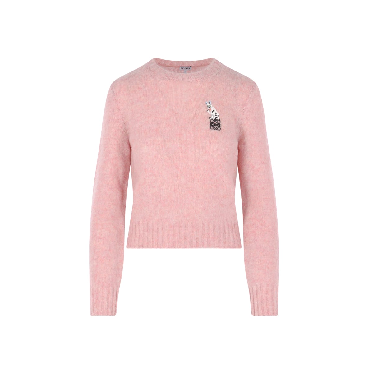 Louis Wain Sweater Wool Pink-Loewe
