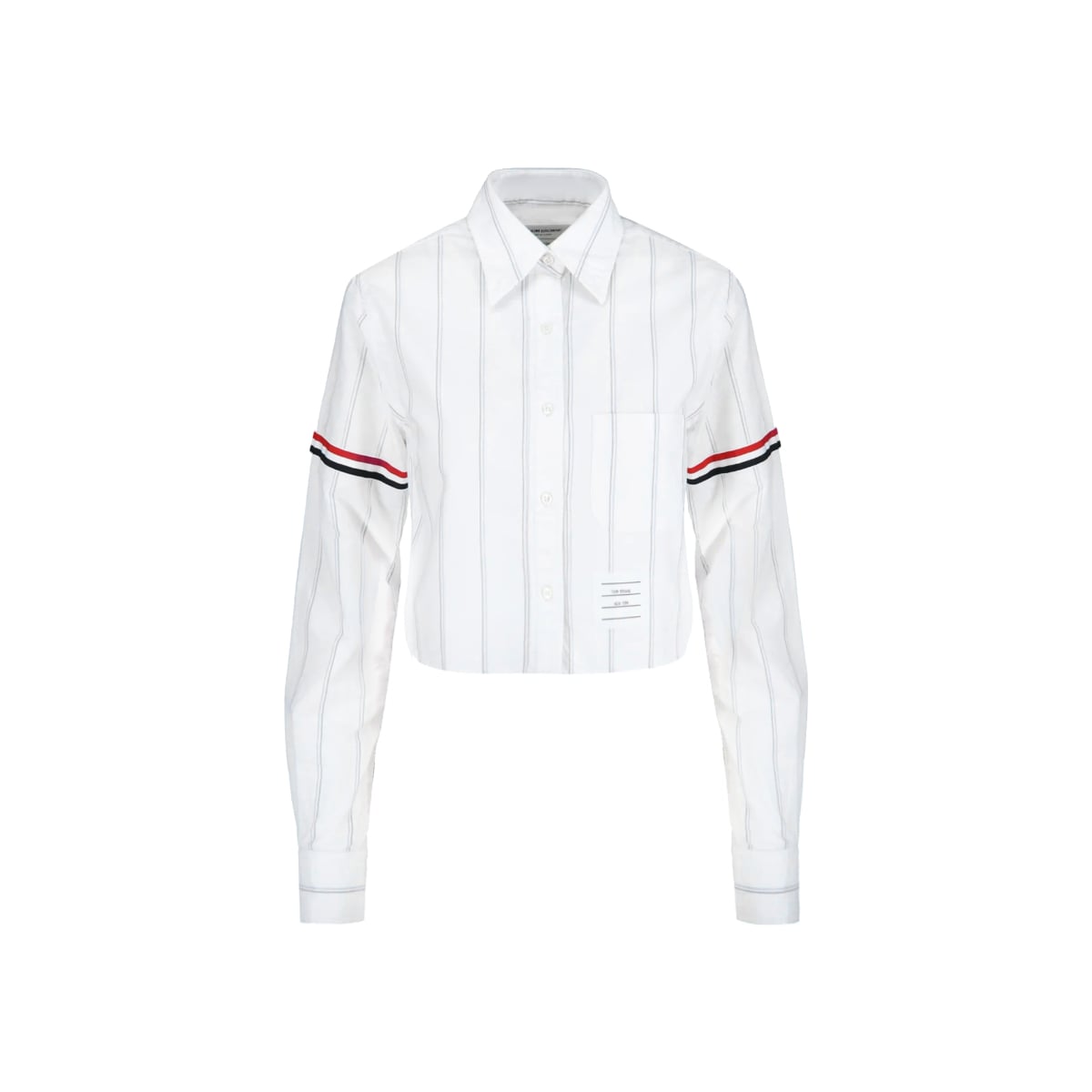 Oxford Crop Shirt White-Thom Browne
