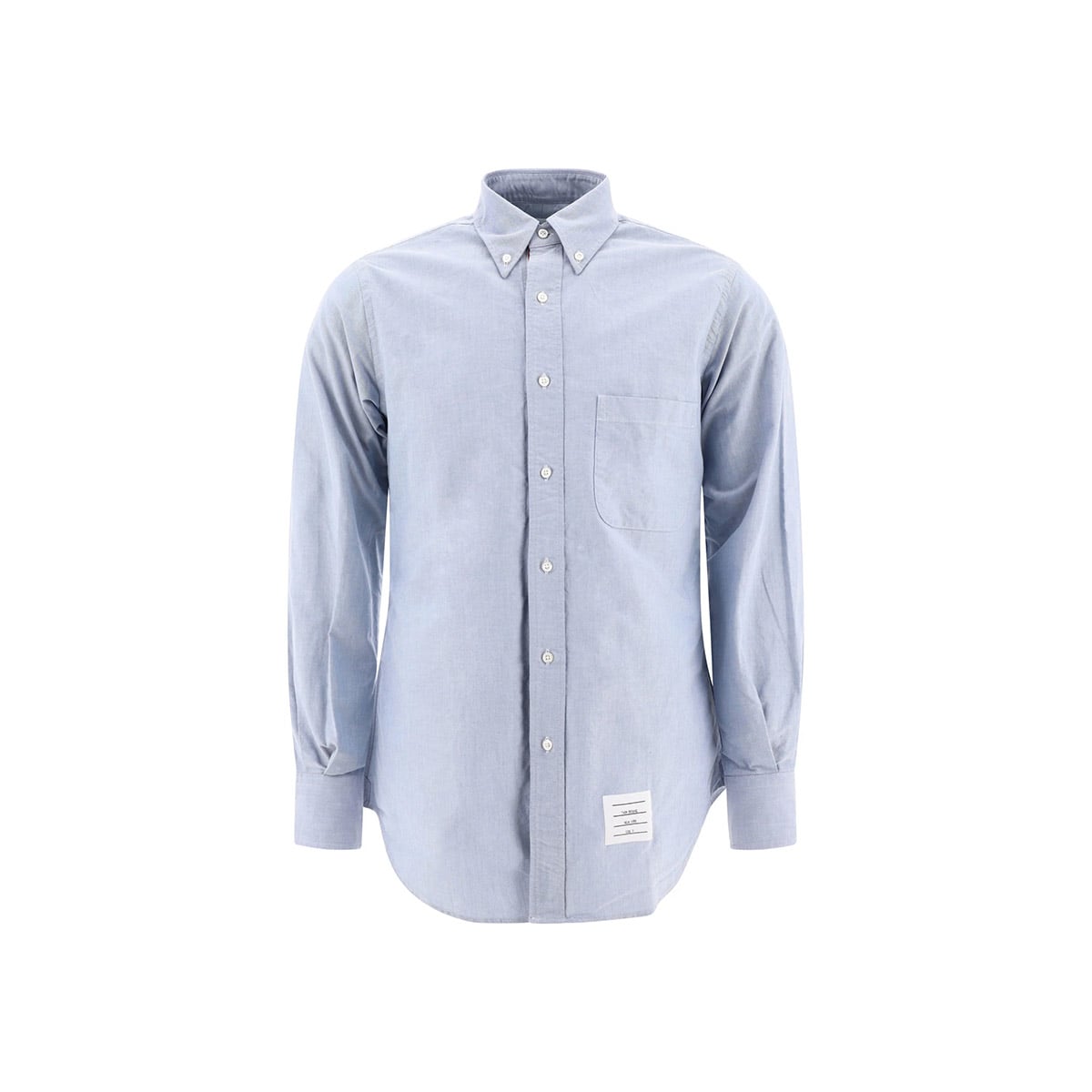 Oxford Shirt with Chest Pocket Light Blue-Thom Browne