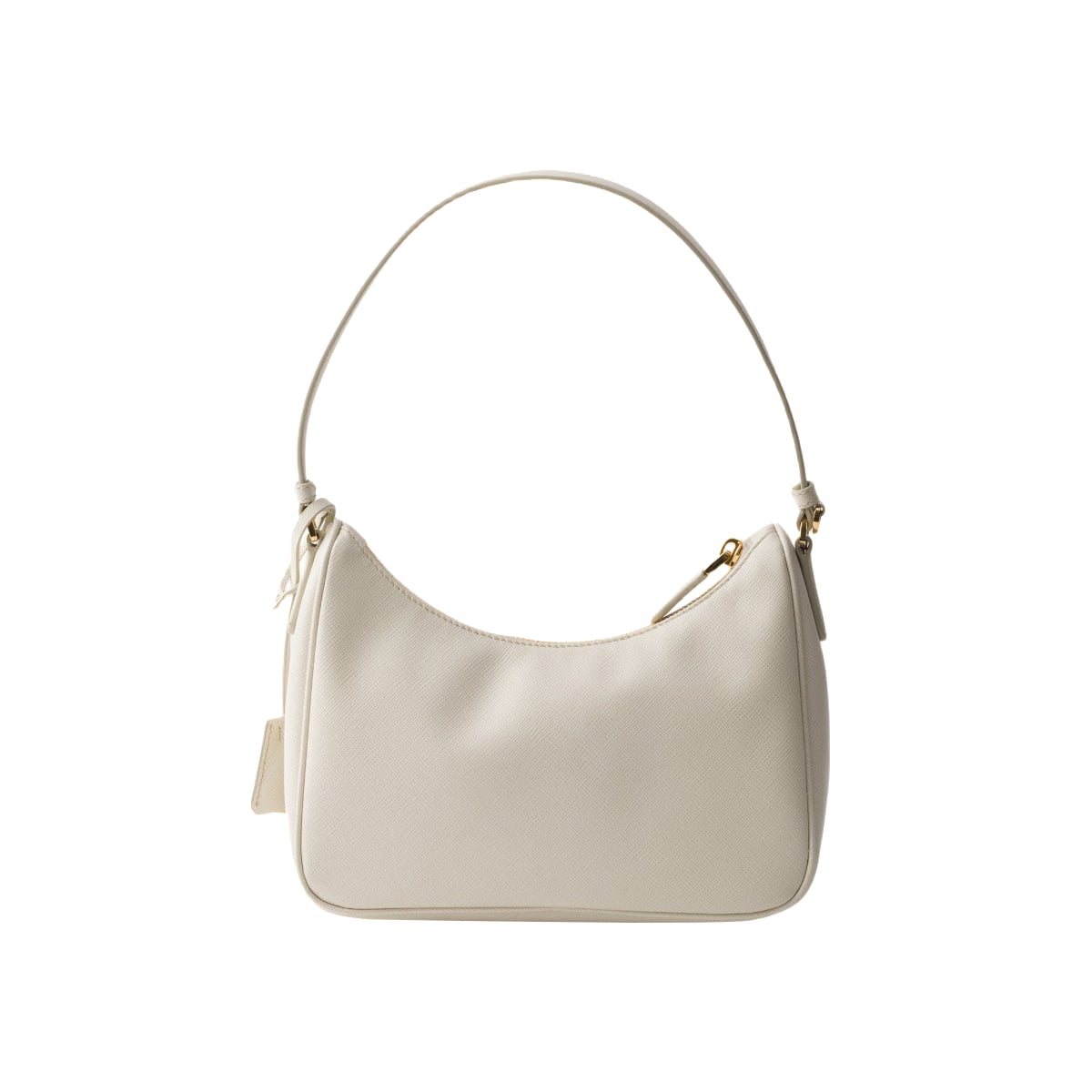 Mini Re-Edition 2005 Saffiano Leather Bag Chalk White